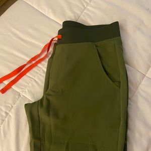 Brand new figs dark olive joggers